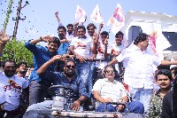 Bhola Shankar Movie Team Rally Photos